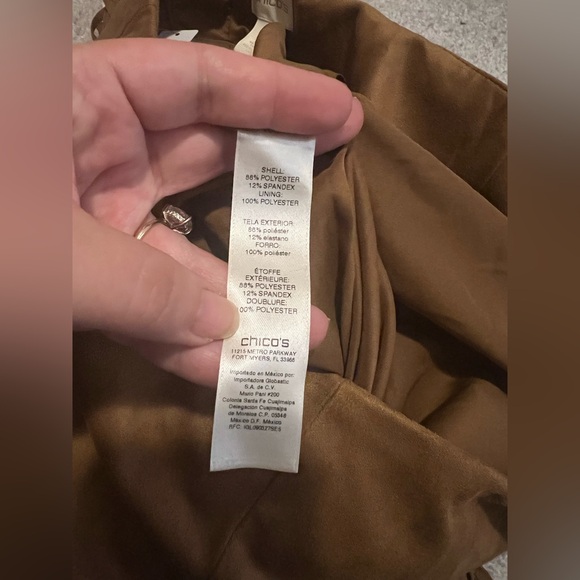 Chico’s - Faux-Suede Fringed Midi Skirt - Size 2 - Picture 8 of 8